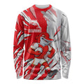 Personalized Dolphins Long Sleeve Shirt Dynamic Lightning Mascot Rugby Australia