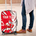 Personalized Dolphins Luggage Cover Dynamic Lightning Mascot Rugby Australia
