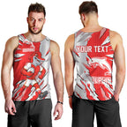 Personalized Dolphins Men Tank Top Dynamic Lightning Mascot Rugby Australia