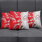 Personalized Dolphins Pillow Cover Dynamic Lightning Mascot Rugby Australia