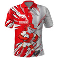 Personalized Dolphins Polo Shirt Dynamic Lightning Mascot Rugby Australia