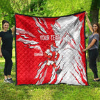 Personalized Dolphins Quilt Dynamic Lightning Mascot Rugby Australia