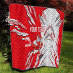 Personalized Dolphins Quilt Dynamic Lightning Mascot Rugby Australia