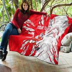 Personalized Dolphins Quilt Dynamic Lightning Mascot Rugby Australia