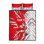 Personalized Dolphins Quilt Bed Set Dynamic Lightning Mascot Rugby Australia