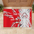 Personalized Dolphins Rubber Doormat Dynamic Lightning Mascot Rugby Australia
