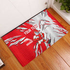 Personalized Dolphins Rubber Doormat Dynamic Lightning Mascot Rugby Australia