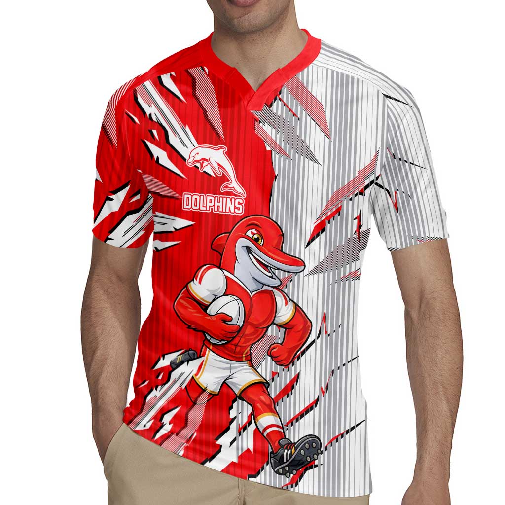 Personalized Dolphins Rugby Jersey Dynamic Lightning Mascot Rugby Australia