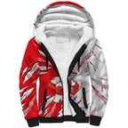 Personalized Dolphins Sherpa Hoodie Dynamic Lightning Mascot Rugby Australia