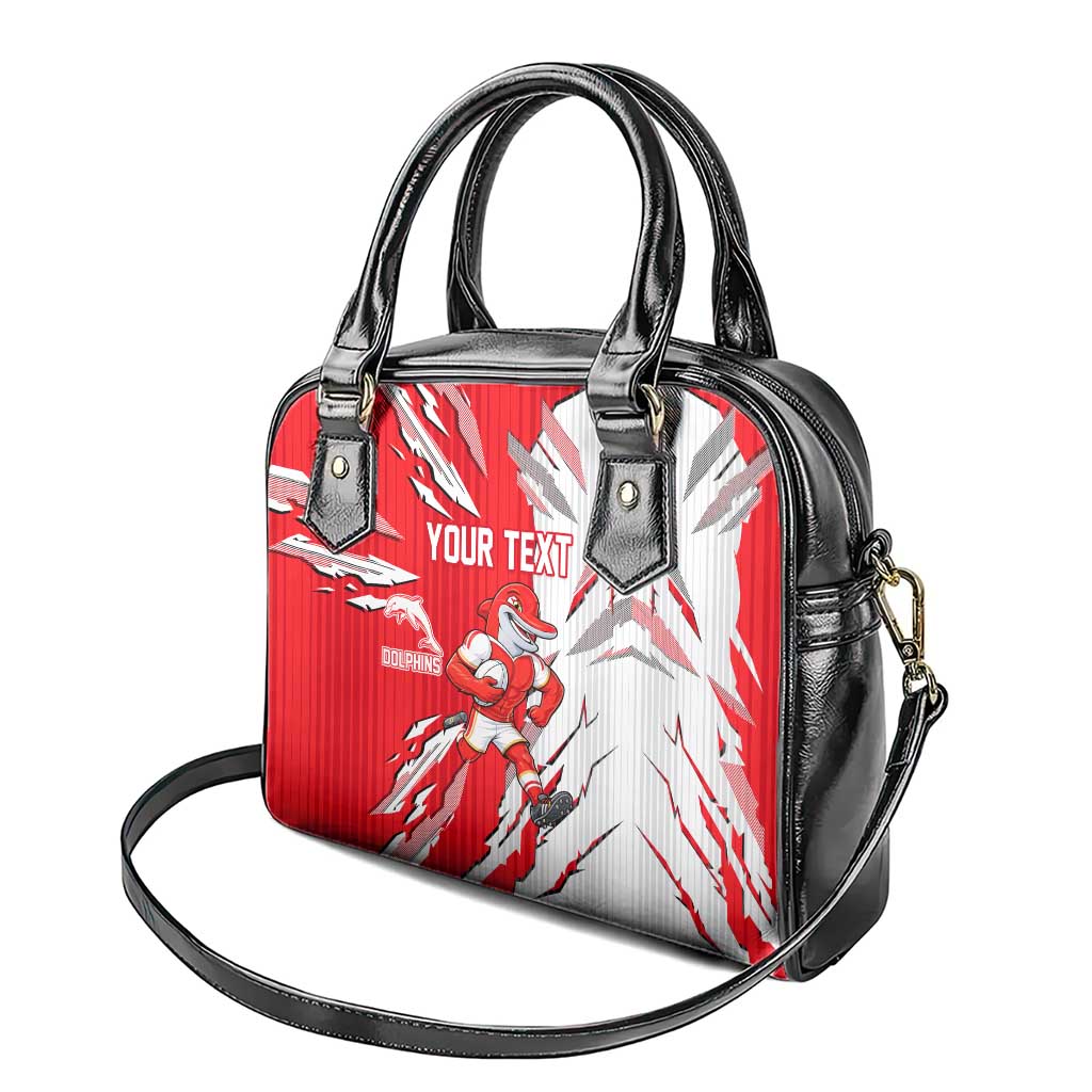 Personalized Dolphins Shoulder Handbag Dynamic Lightning Mascot Rugby Australia
