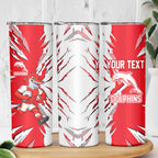 Personalized Dolphins Skinny Tumbler Dynamic Lightning Mascot Rugby Australia