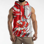 Personalized Dolphins Sleeveless Hoodie Dynamic Lightning Mascot Rugby Australia