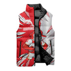 Personalized Dolphins Sleeveless Puffer Jacket Dynamic Lightning Mascot Rugby Australia