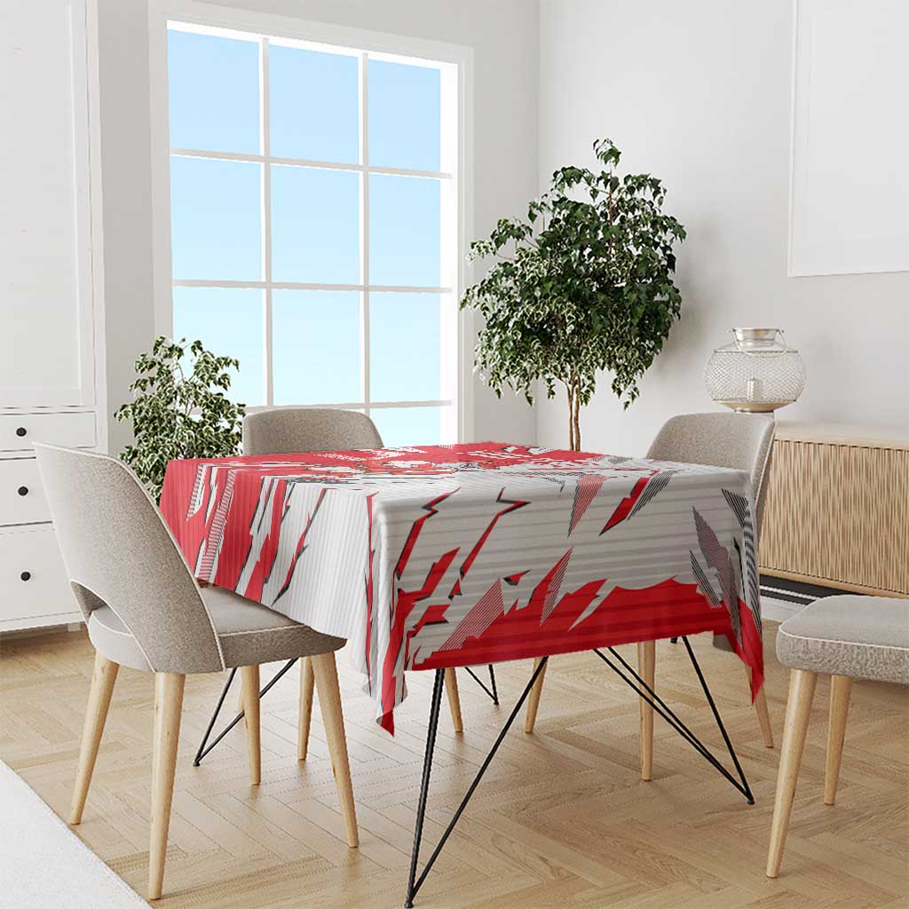 Personalized Dolphins Tablecloth Dynamic Lightning Mascot Rugby Australia