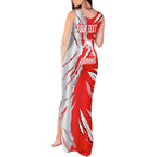 Personalized Dolphins Tank Maxi Dress Dynamic Lightning Mascot Rugby Australia