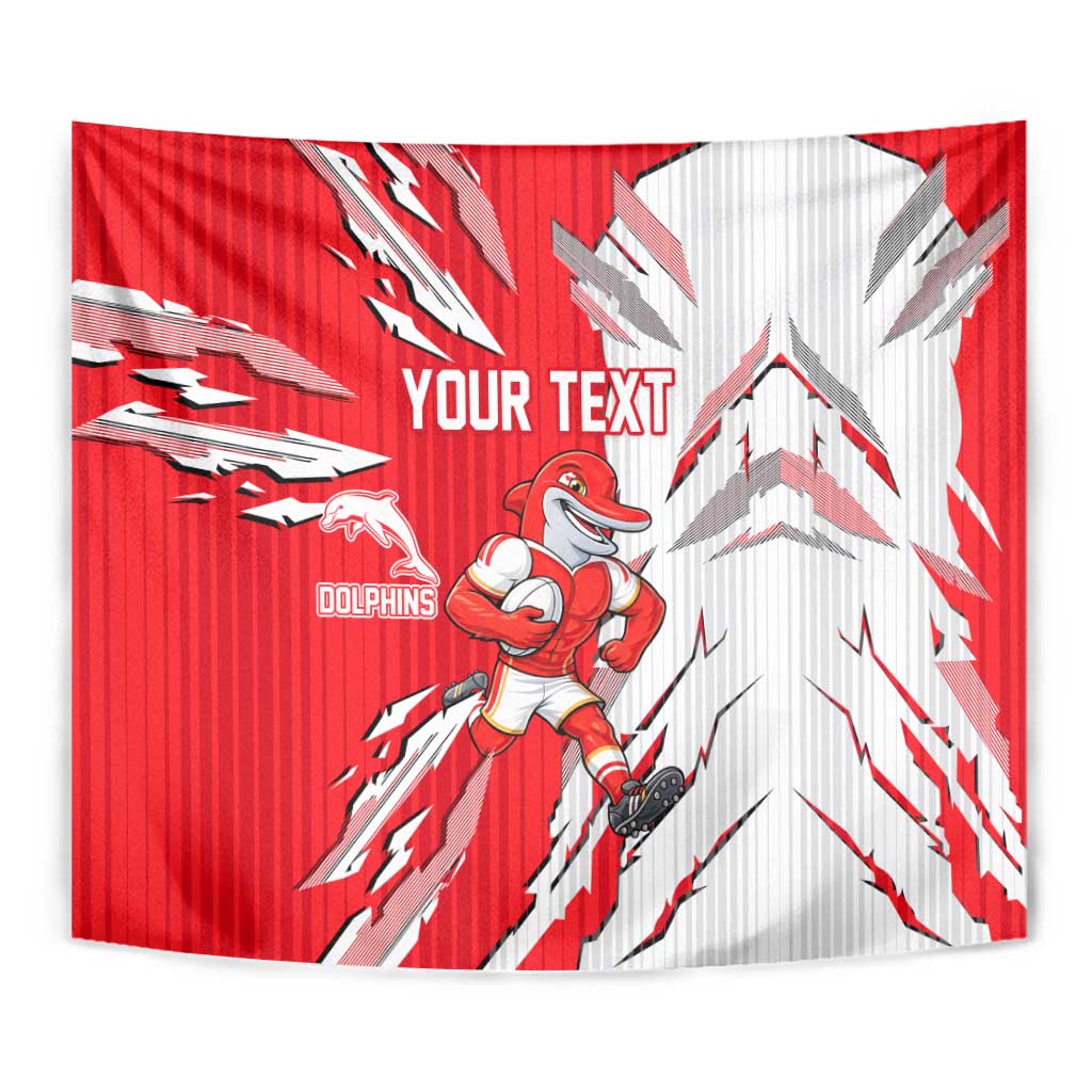 Personalized Dolphins Tapestry Dynamic Lightning Mascot Rugby Australia