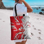 Personalized Dolphins Tote Bag Dynamic Lightning Mascot Rugby Australia