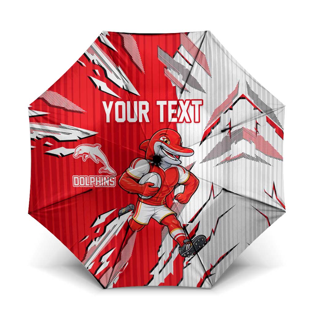 Personalized Dolphins Umbrella Dynamic Lightning Mascot Rugby Australia