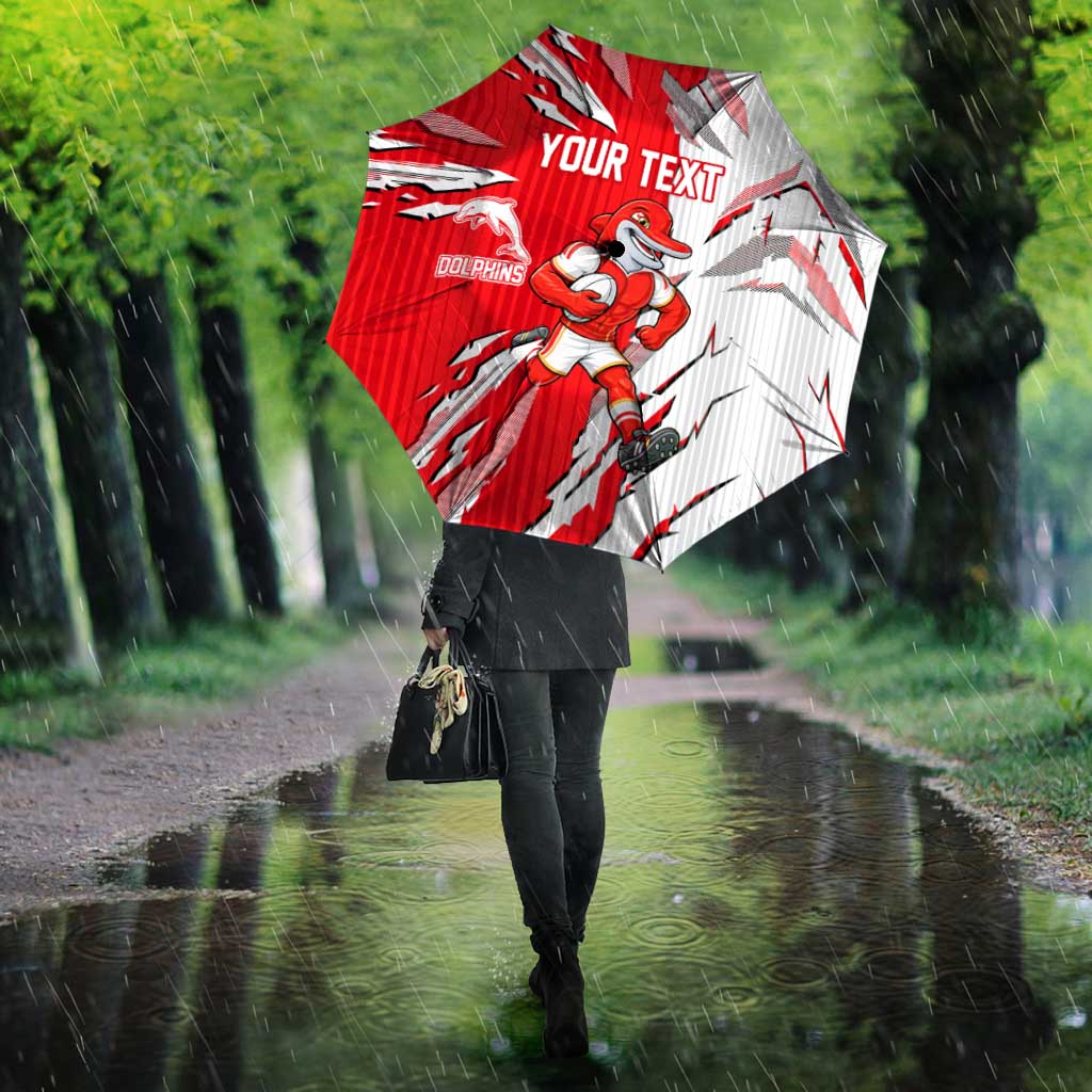 Personalized Dolphins Umbrella Dynamic Lightning Mascot Rugby Australia