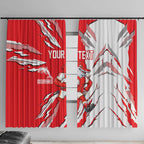 Personalized Dolphins Window Curtain Dynamic Lightning Mascot Rugby Australia