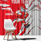 Personalized Dolphins Window Curtain Dynamic Lightning Mascot Rugby Australia