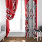 Personalized Dolphins Window Curtain Dynamic Lightning Mascot Rugby Australia