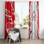 Personalized Dolphins Window Curtain Dynamic Lightning Mascot Rugby Australia