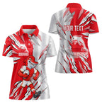 Personalized Dolphins Women Polo Shirt Dynamic Lightning Mascot Rugby Australia