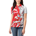 Personalized Dolphins Women Polo Shirt Dynamic Lightning Mascot Rugby Australia