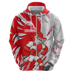 Personalized Dolphins Zip Hoodie Dynamic Lightning Mascot Rugby Australia