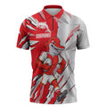 Personalized Dolphins Zipper Polo Shirt Dynamic Lightning Mascot Rugby Australia