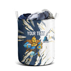 Personalized Gold Coast Titans Laundry Basket Dynamic Lightning Mascot Rugby Australia