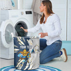 Personalized Gold Coast Titans Laundry Basket Dynamic Lightning Mascot Rugby Australia