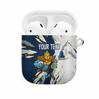 Personalized Gold Coast Titans AirPods Case Dynamic Lightning Mascot Rugby Australia