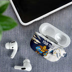 Personalized Gold Coast Titans AirPods Case Dynamic Lightning Mascot Rugby Australia