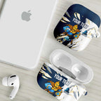 Personalized Gold Coast Titans AirPods Case Dynamic Lightning Mascot Rugby Australia