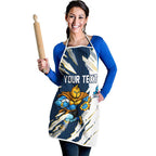 Personalized Gold Coast Titans Apron Dynamic Lightning Mascot Rugby Australia