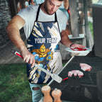 Personalized Gold Coast Titans Apron Dynamic Lightning Mascot Rugby Australia