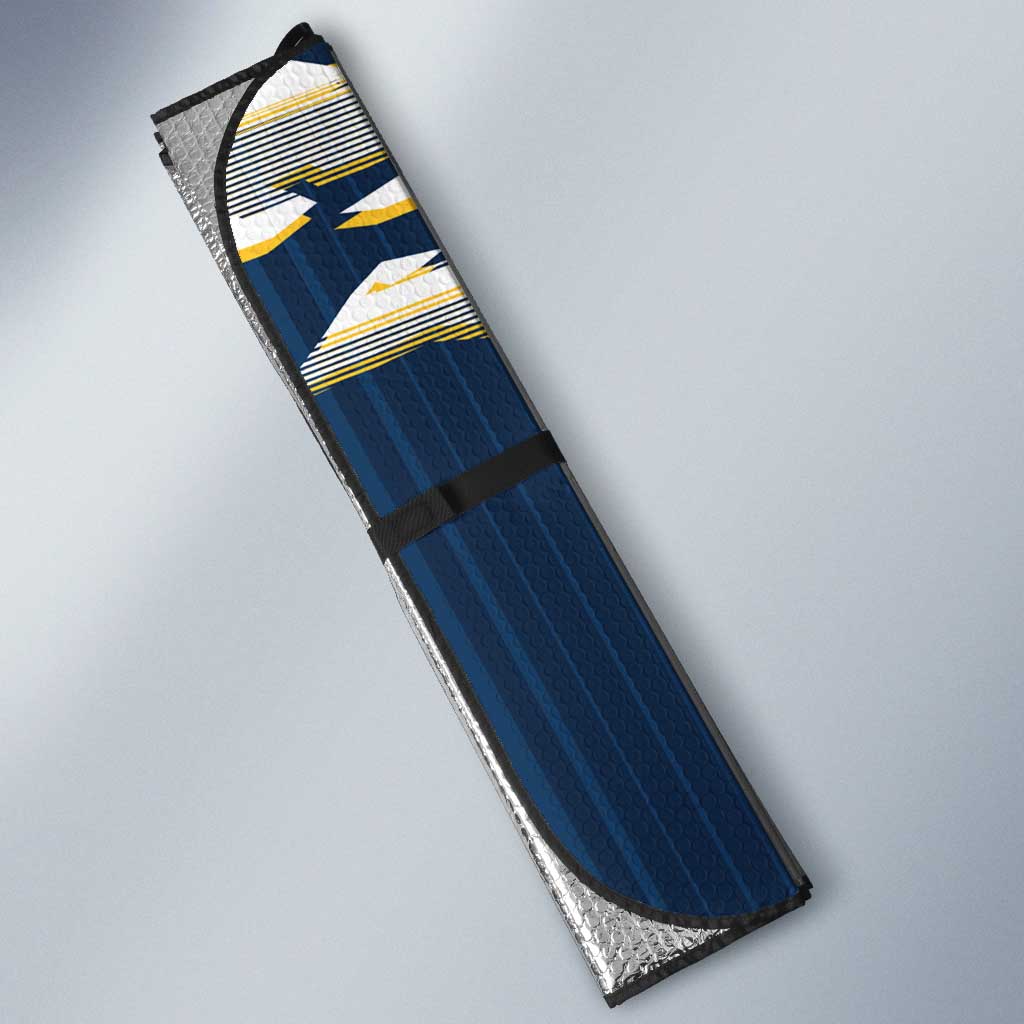 Personalized Gold Coast Titans Auto Sun Shade Dynamic Lightning Mascot Rugby Australia