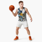 Personalized Gold Coast Titans Basketball Jersey Dynamic Lightning Mascot Rugby Australia