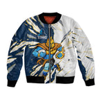 Personalized Gold Coast Titans Bomber Jacket Dynamic Lightning Mascot Rugby Australia