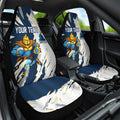 Personalized Gold Coast Titans Car Seat Cover Dynamic Lightning Mascot Rugby Australia