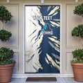 Personalized Gold Coast Titans Door Cover Dynamic Lightning Mascot Rugby Australia