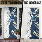 Personalized Gold Coast Titans Door Cover Dynamic Lightning Mascot Rugby Australia