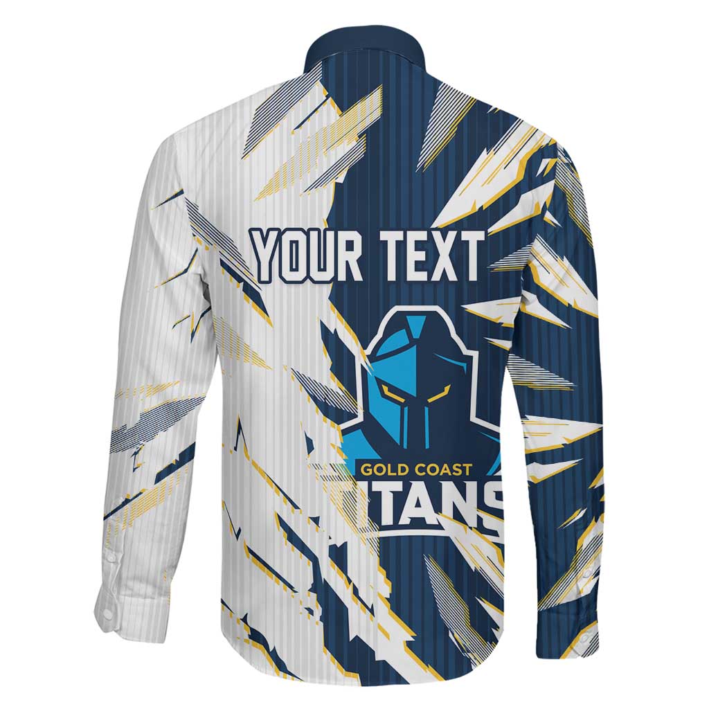 Personalized Gold Coast Titans Family Matching Summer Maxi Dress and Hawaiian Shirt Dynamic Lightning Mascot Rugby Australia