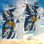 Personalized Gold Coast Titans Garden Flag Dynamic Lightning Mascot Rugby Australia