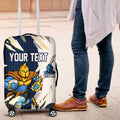 Personalized Gold Coast Titans Luggage Cover Dynamic Lightning Mascot Rugby Australia
