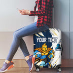Personalized Gold Coast Titans Luggage Cover Dynamic Lightning Mascot Rugby Australia