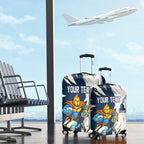 Personalized Gold Coast Titans Luggage Cover Dynamic Lightning Mascot Rugby Australia