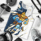 Personalized Gold Coast Titans Men Tank Top Dynamic Lightning Mascot Rugby Australia